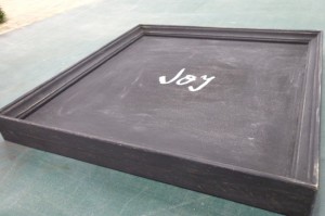 アンティーク加工したフレーム什器